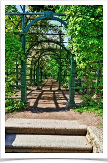 Arbor entrance to park.